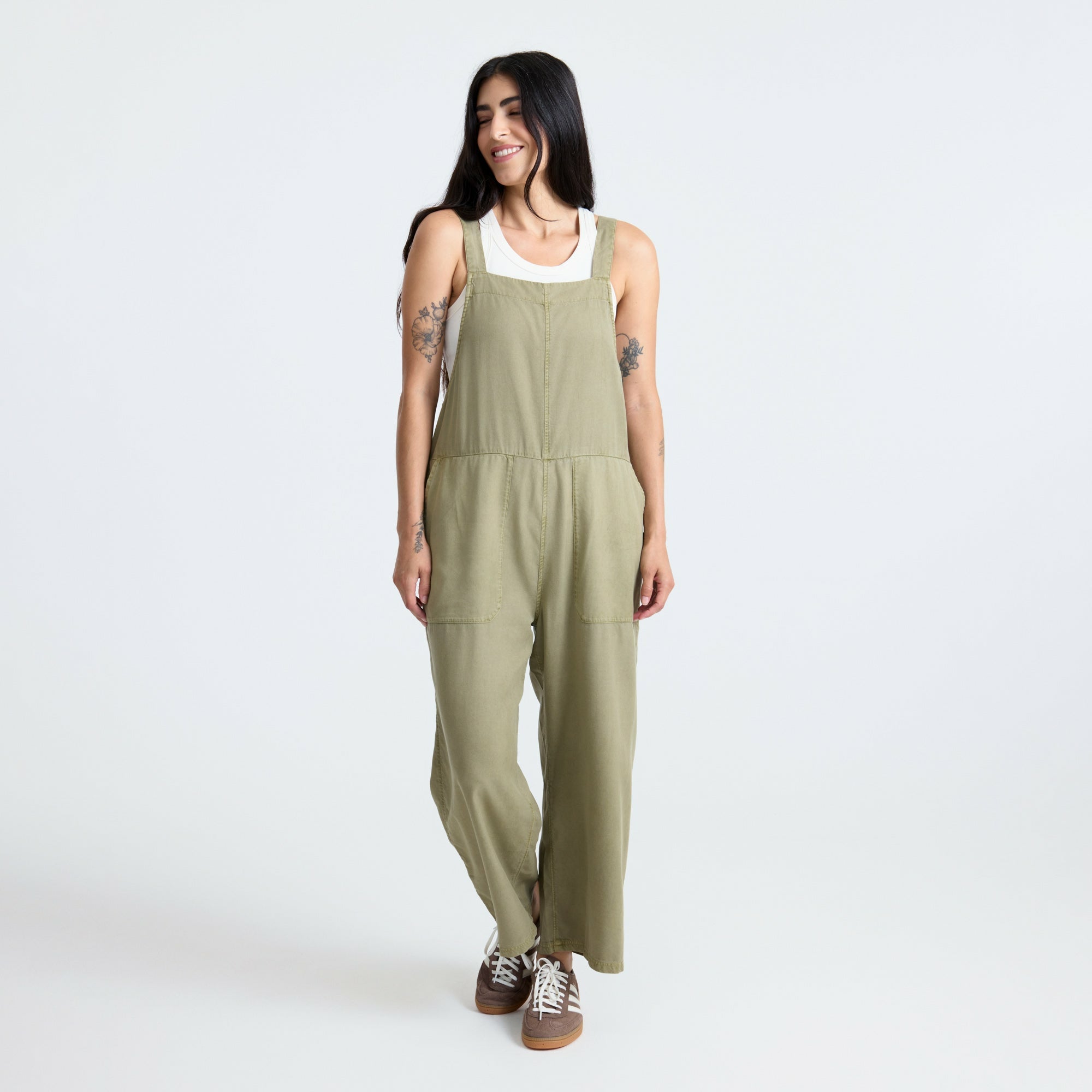Costa Jumpsuit in Dusty Olive