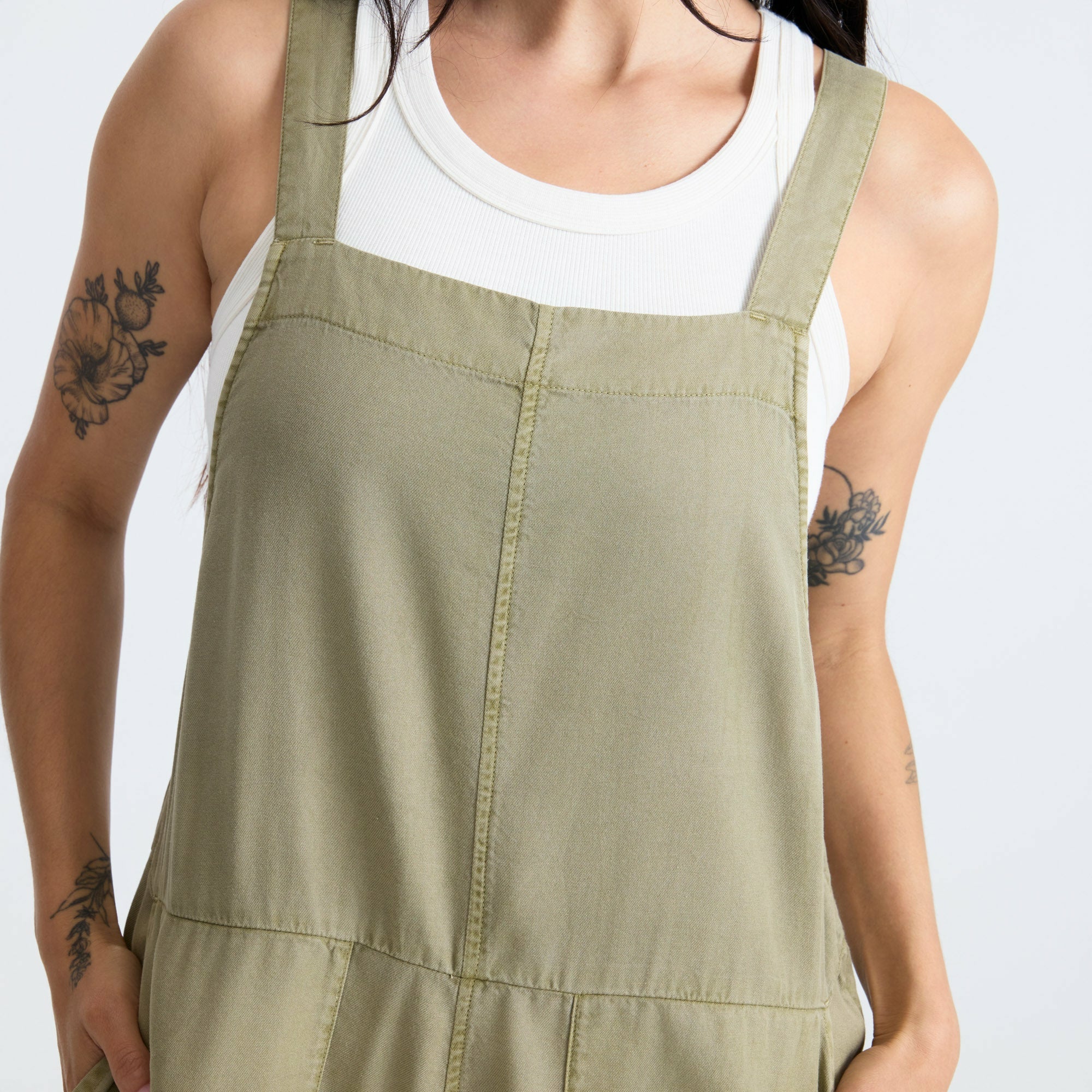 Costa Jumpsuit in Dusty Olive