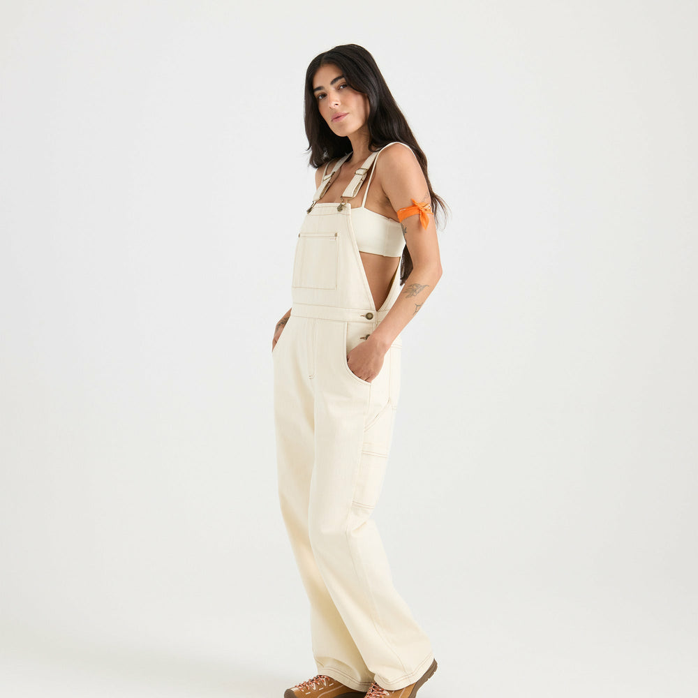 HWY 1 Overall Jumpsuit in Bone