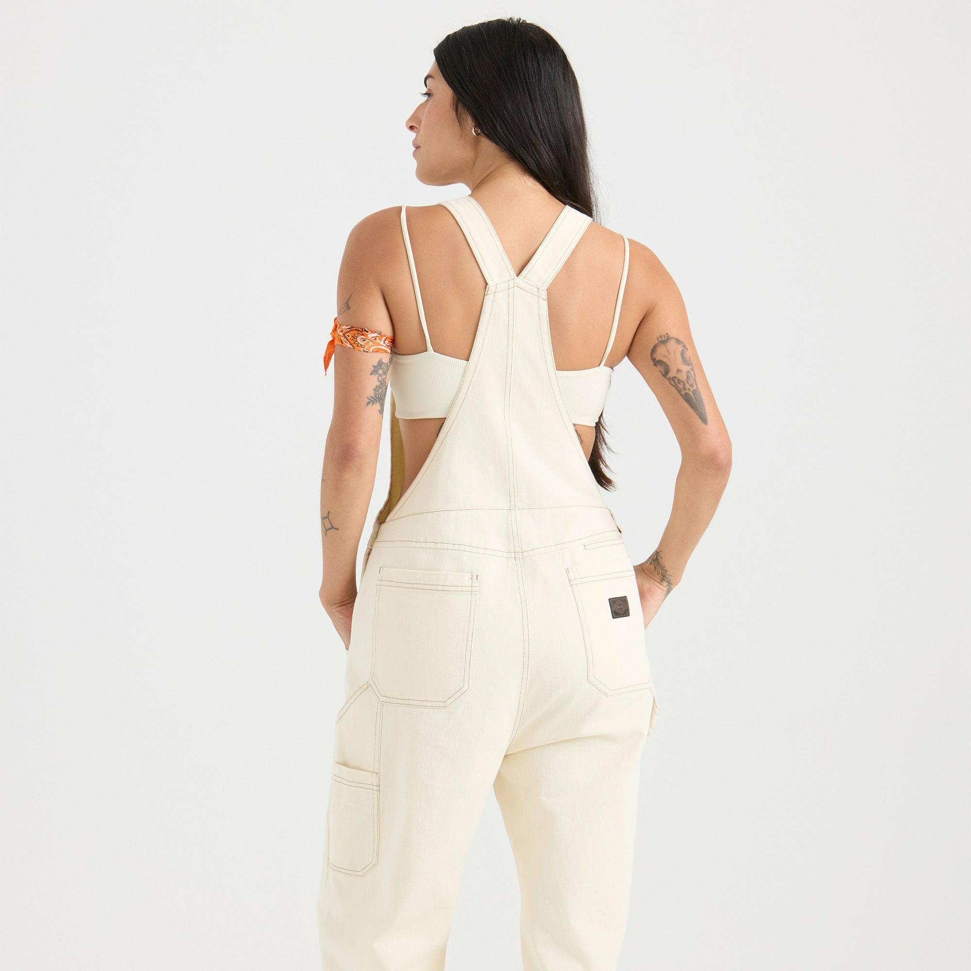 HWY 1 Overall Jumpsuit in Bone