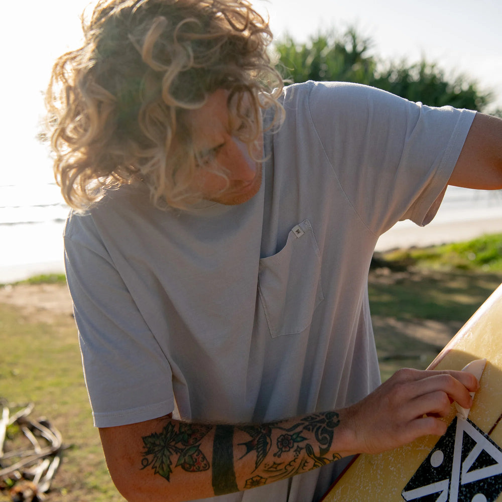 Made To Fade Short Sleeve Tee in Washed Grey